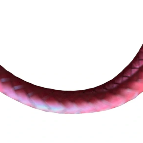 Elegant Red Hand Embossed Handbag Mauzari - Picture 9 of 10